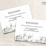 Free Wedding Registry Card Template Inspirational Wedding Registry Card