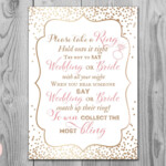 Gold Don t Say Bride Game Don t Say A Word Game Take Etsy Bride