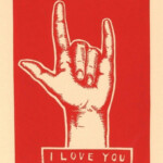 I Love You Sign Language Clip Art Love You Sign Language Print From