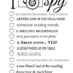 I Spy Wedding Game Free Printable WeddingIdeasForKids Wedding