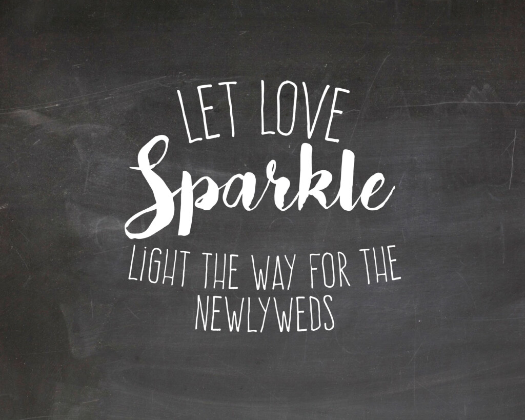 Let Love Sparkle Light The Way For The Newlywed Free Wedding 