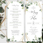 LOVELY DIY Wedding Program Template Individual Design A Complete