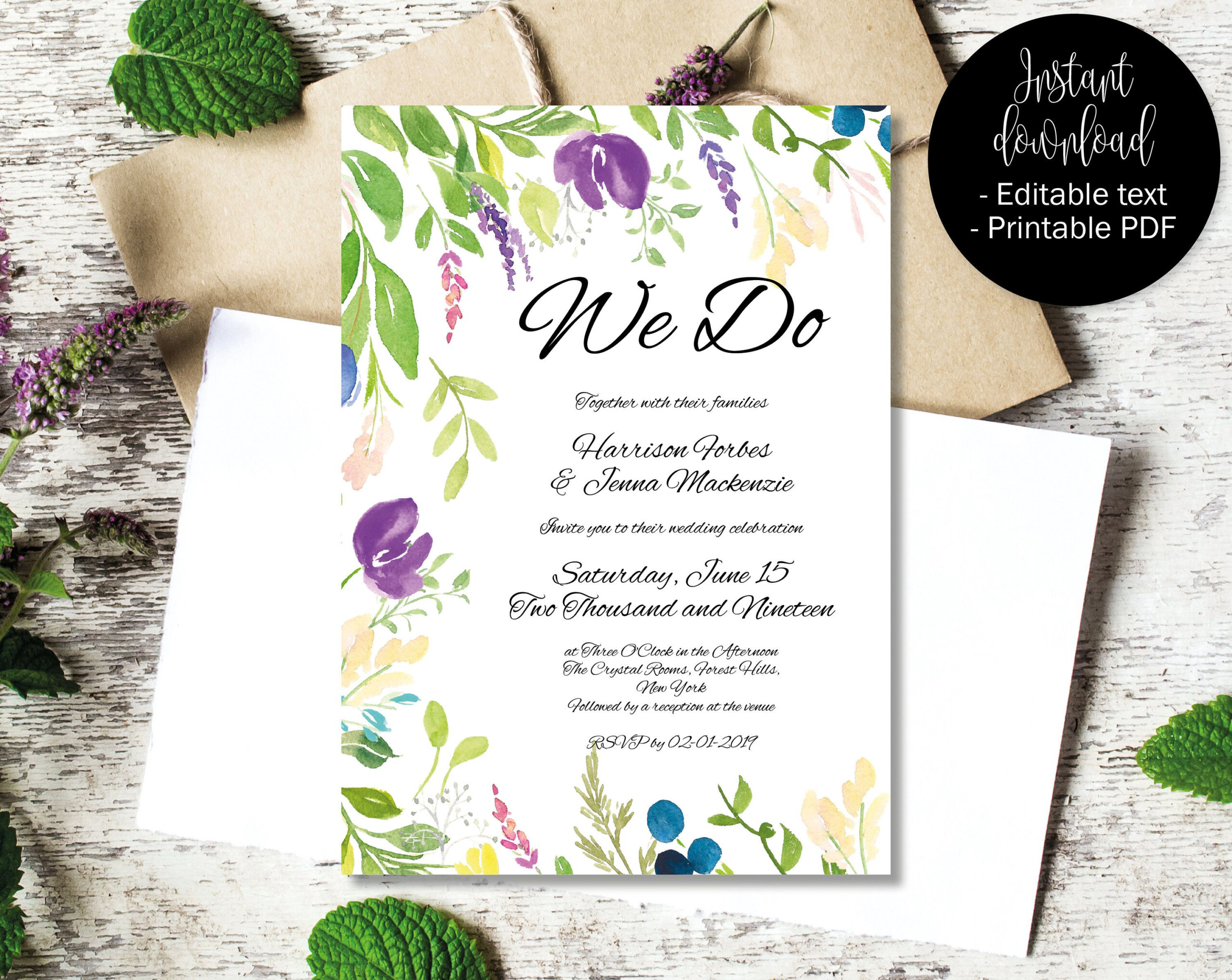 Make Your Own Printable Wedding Invitations Free Laor design
