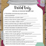 Mason Jar Bridal Quiz Bridal Shower Wedding Game Mason Jar Bridal