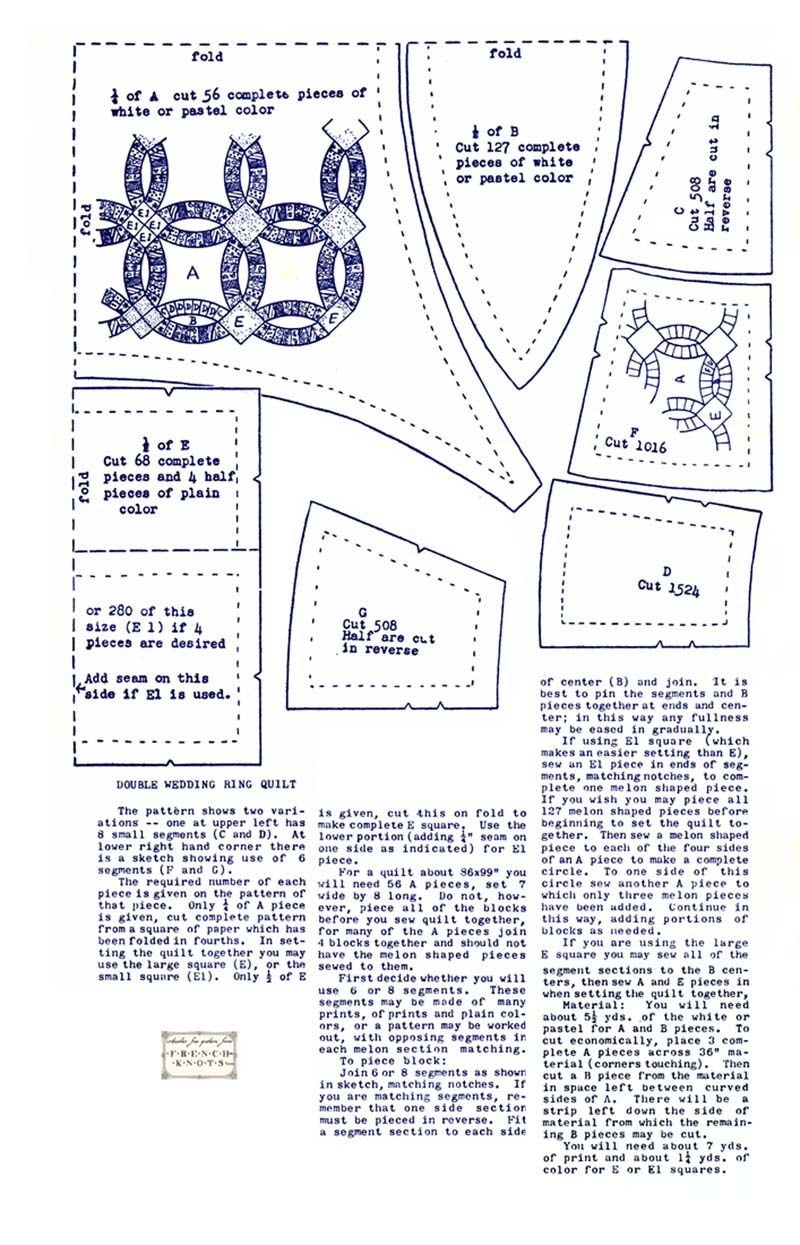 Pin By Daphne Seymour On Sew Sew Wedding Ring Quilt Templates 