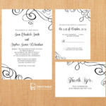 Pin De Printable Invitation Kits Em Wedding Invitation Templates free