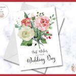 Printable Congratulations Wedding Card Best Wishes For Etsy