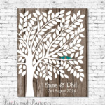 Printable Wedding Guest Book Tree Alternative Up To 150