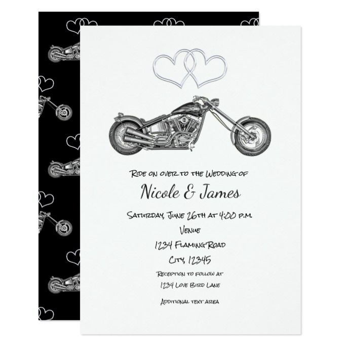 Rustic Pumpkins Fall Wedding Stationery Products Motorcycle Wedding 
