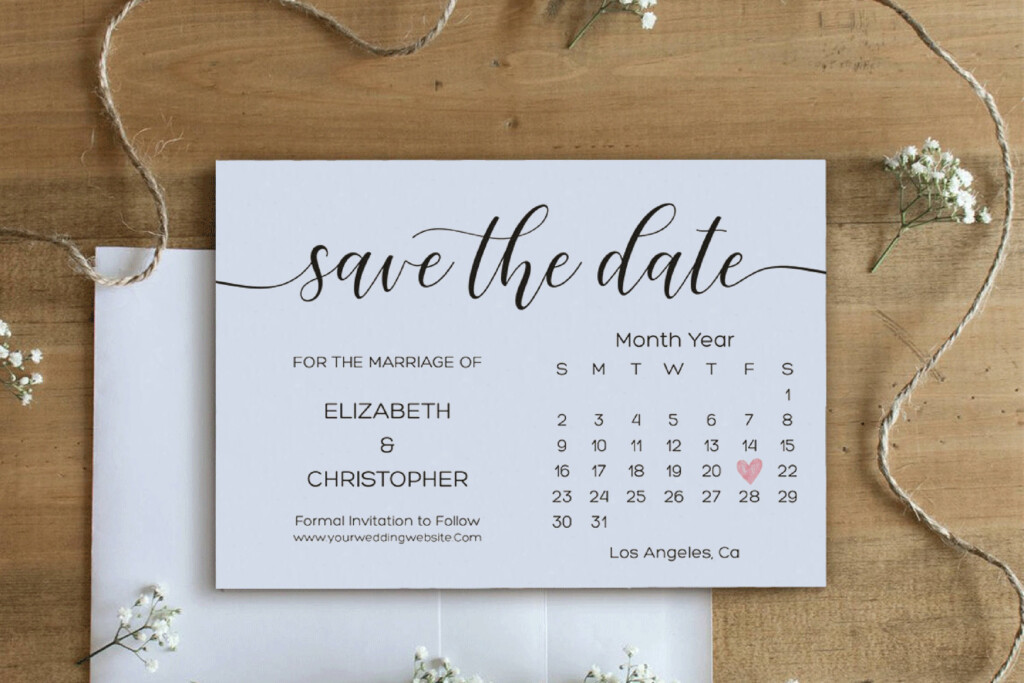 Save The Date Printable Save The Date Wedding Template 355765 Card 