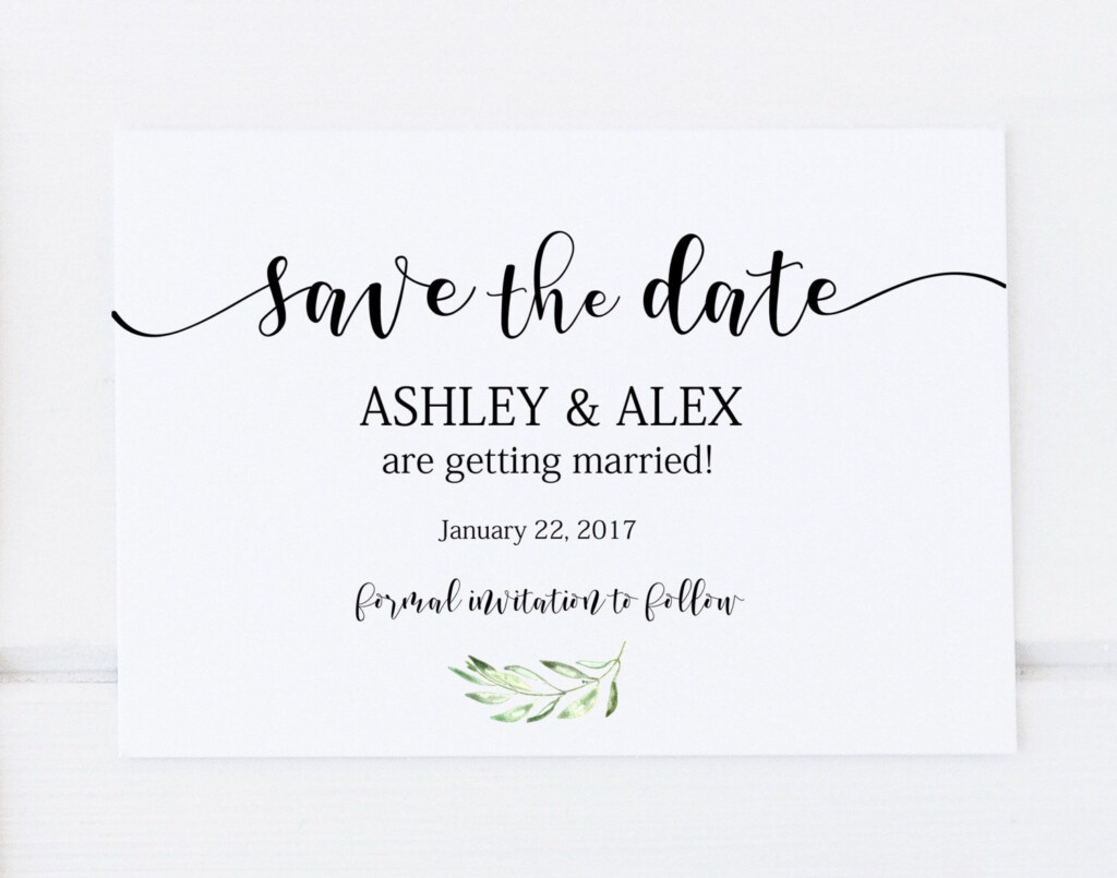 Save The Date Template Printable Save The Date Save The Date Instant 