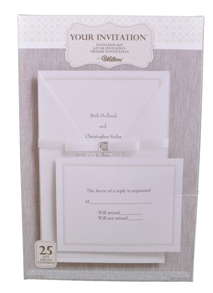 Set Of 25 Wilton Wedding Princess Invitation Kit 1010 107 Print At Home 