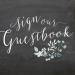 Sign Our Guestbook Chalkboard Wedding Sign Printable Oconee Events