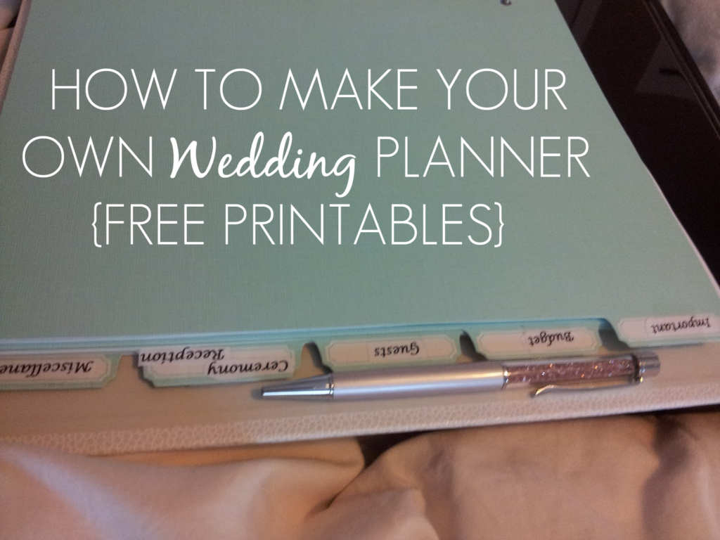 Sleepless In DIY Bride Country How To Make Your Own Wedding Planner 