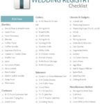 The Ultimate Wedding Registry Checklist Template Download Printable PDF