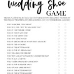 The Wedding Shoe Game Free Printable Paper Trail Design