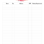 This Free Printable Wedding Guest List Templates Will Help You To Track