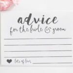 Wedding Advice Cards Printable Advice For The By CKweddingcrafts