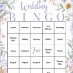 Wedding Bingo Cards PRINTABLE DOWNLOAD Prefilled Wedding Shower