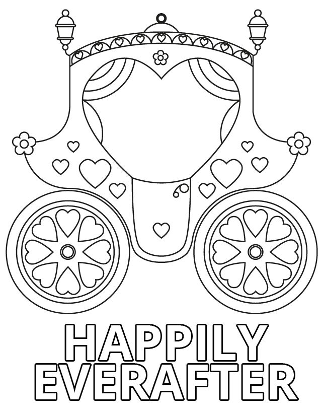 Wedding Carriage Coloring Page Wedding Coloring Pages Wedding With 