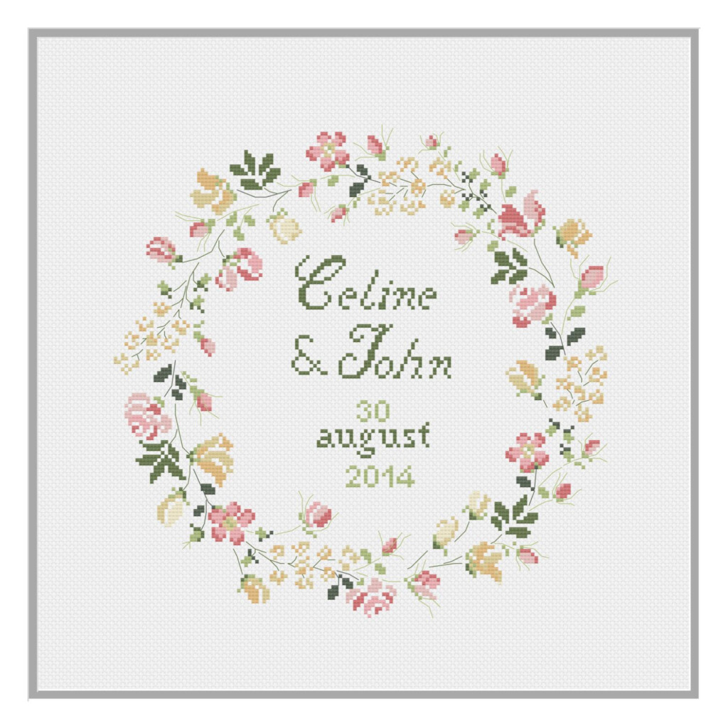 Wedding Celebration Cross Stitch Pattern PDF Download By 