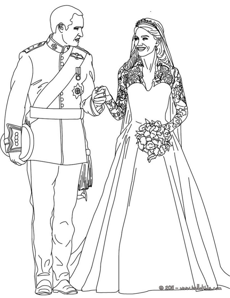 Wedding Dress Coloring Pages At GetColorings Free Printable 