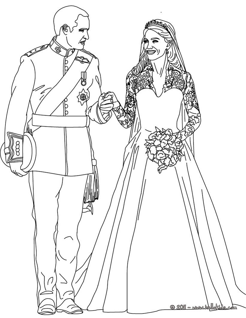 Wedding Dress Coloring Pages At GetColorings Free Printable 