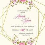 Wedding Invitation Cards Templates Psd Free Download