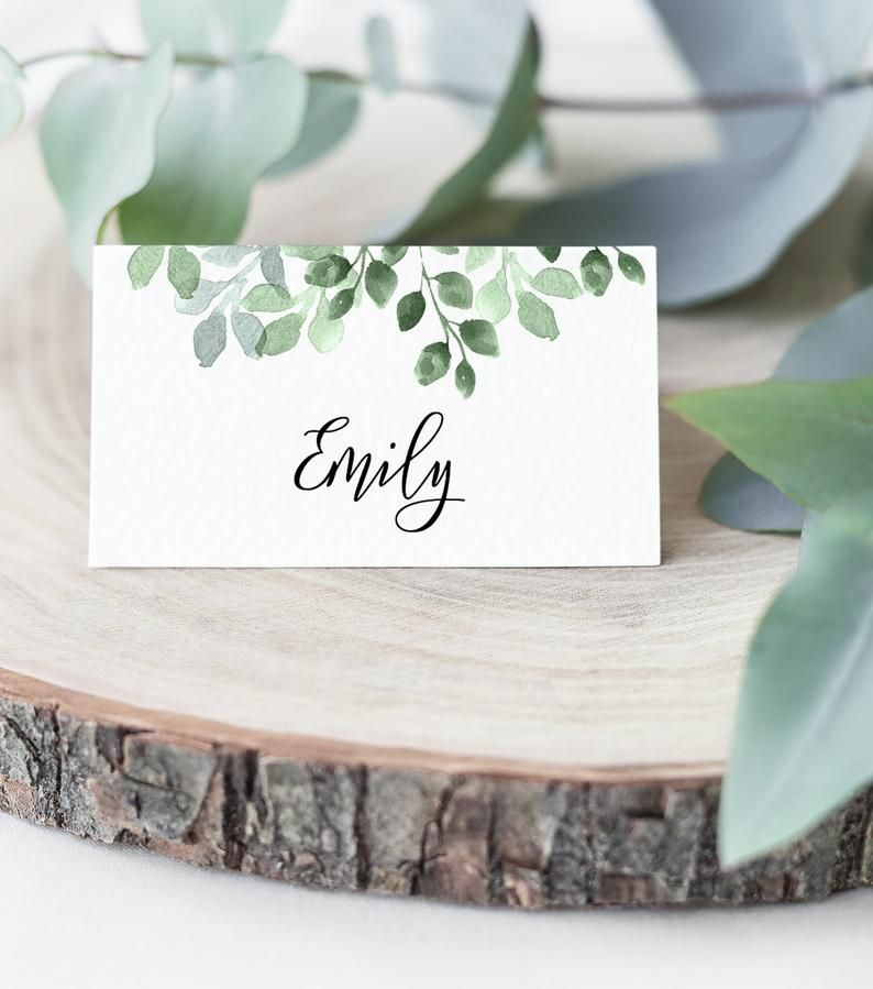 Wedding Place Cards Wedding Name Cards Editable Template Instant 