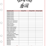 Wedding Playlist Template Download Printable PDF Templateroller