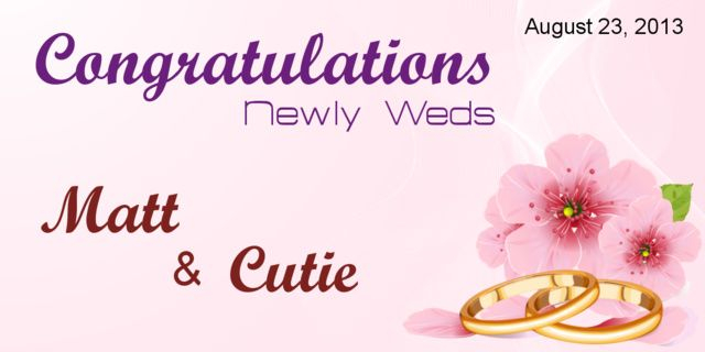 Weddings Congratulation Banner Template Sign4X Congratulations 