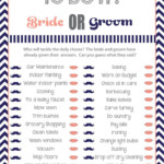 Who Is Going To Do It Bridal Shower Game Coral Shower Game Etsy