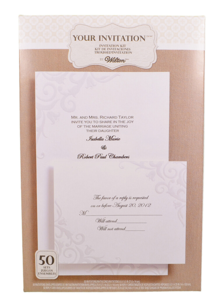 Wilton Wedding Invitation Kit Lily Of The Valley Pearl 50 Sets 101 264