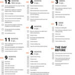 12 Month Wedding Checklist For Planning Your Wedding Day 12 Month