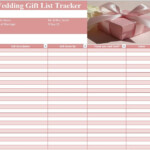 18 Free Wedding Gift List Templates MS Office Documents