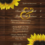 22 Sunflower Wedding Invitation Templates PSD AI Word InDesign