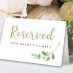38 Wedding Reserved Seat Signs Printable Inspirations This Is Edit