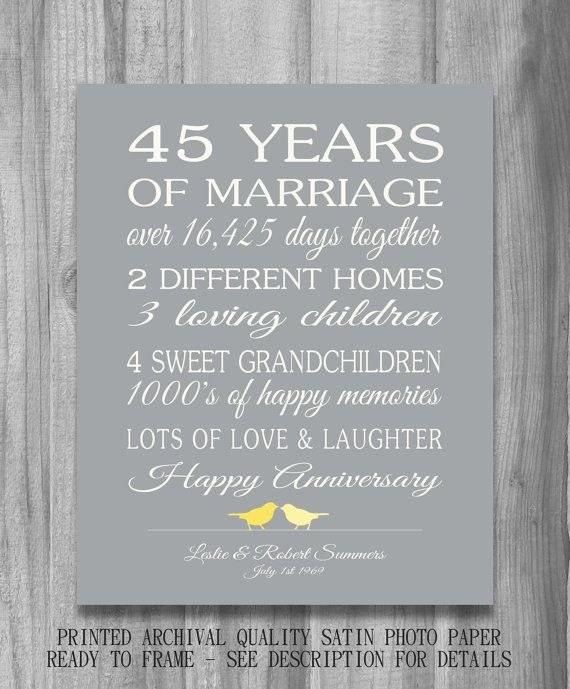 45th Wedding Anniversary Quotes QuotesGram