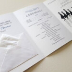 Accordion Style Wedding Program With Mini Envelope By ThePaperVow