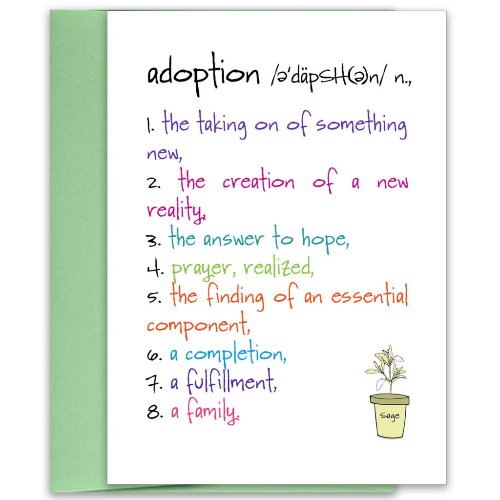 Adoption Card Adoption Congratulations Congratulations Card 