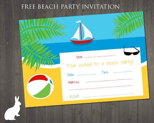 Beach Party Printables Freebies Moms Munchkins