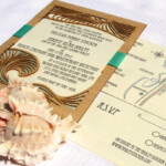 Beach Wedding Invitation And Response Card Made From Wood And Paper Unxia