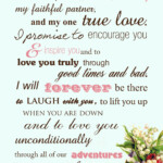 Beautiful Wedding Vows Instead Of The Traditional By The Book Vows