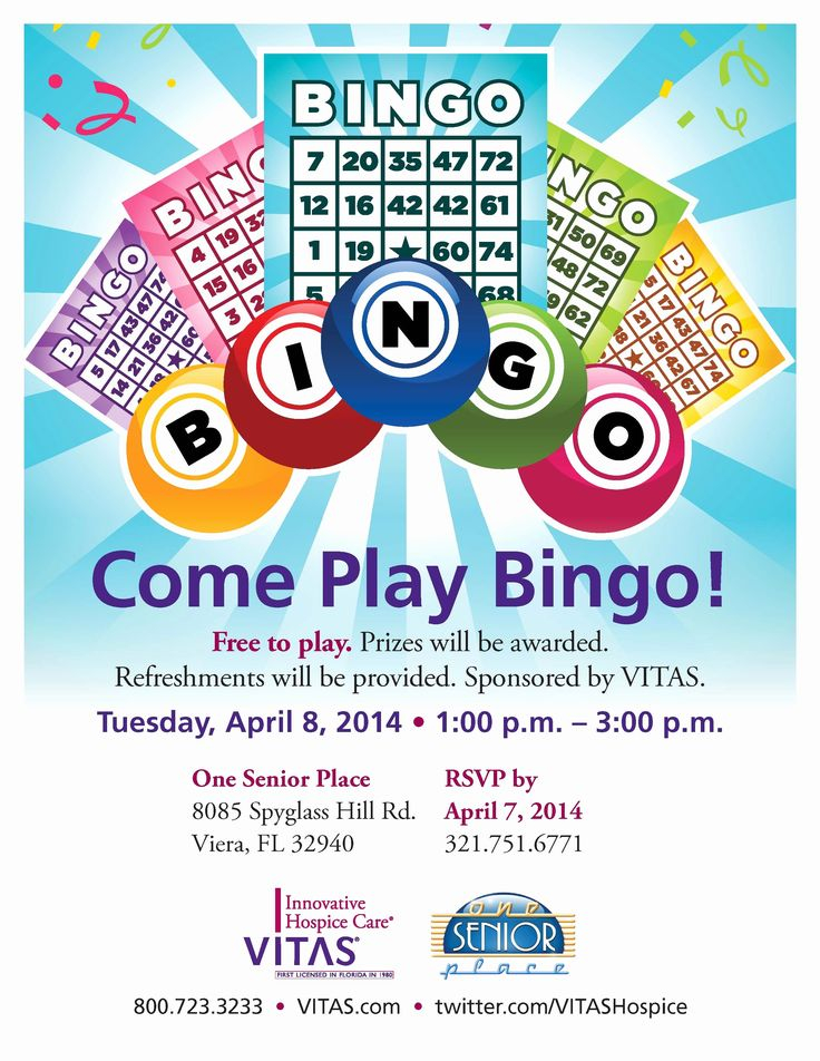 Bingo Flyer Template Free Elegant E Play Bingo E Senior Place Flyer