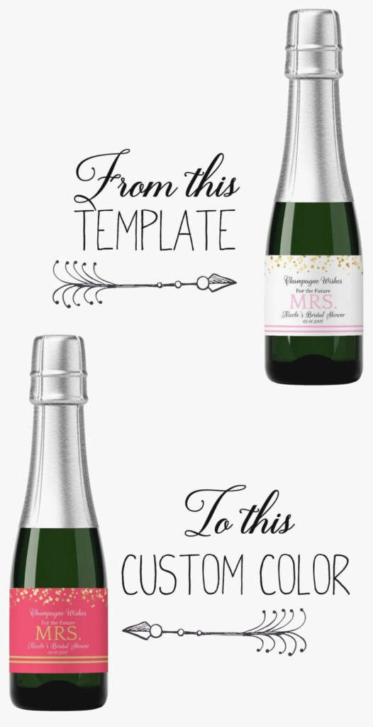 Bottle Label Template Free Best Of Free Mini Champagne Bottle Labels 