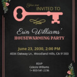 Chalkboard Housewarming Invitation Template Free JPG Word PSD P