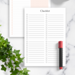Checklist Templates Download Printable PDF