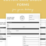 Custom Cake Order Form Cake Order Forms