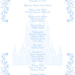 Digital Printable Cinderella Waltz Wedding Program Fan Be Our Guest