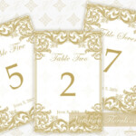 DIY Printable Wedding Table Number Template Printable Table